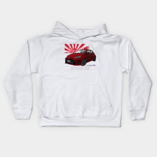 Toyota GRFOUR Emotional Red Kids Hoodie